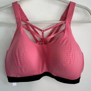 Victorias Secret LIGHTWEIGHT Sport BRA Strappy CRISSCROSS Front‎ 36DD Hot Pink